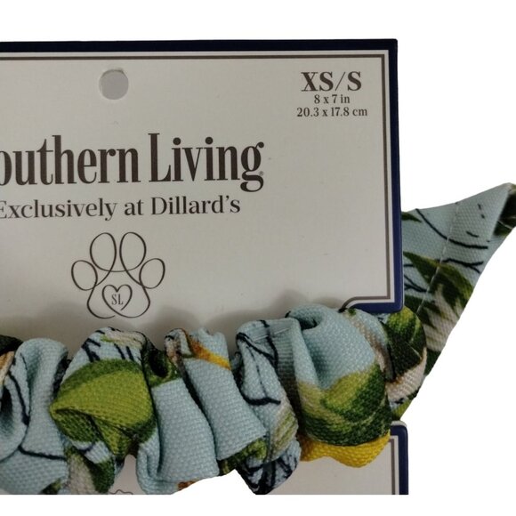 Southern Living Ladies Hair Scrunchie and XS Small Dog Reversible Bandana Floral - Picture 7 of 7